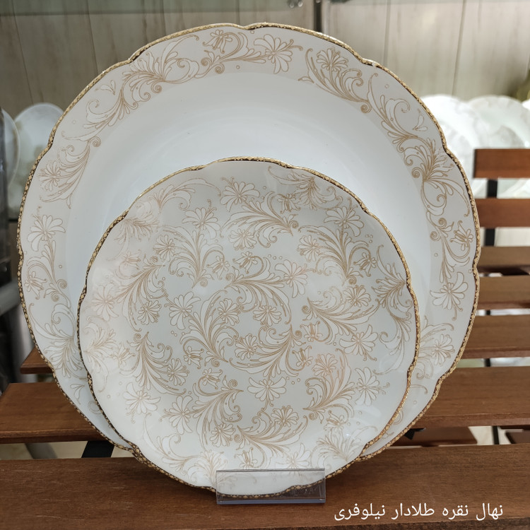 سرویس آرکوپال 26 پارچه طرح نهال نقره قالب نیلوفری برند آنیسون (کارخانه مقصود)