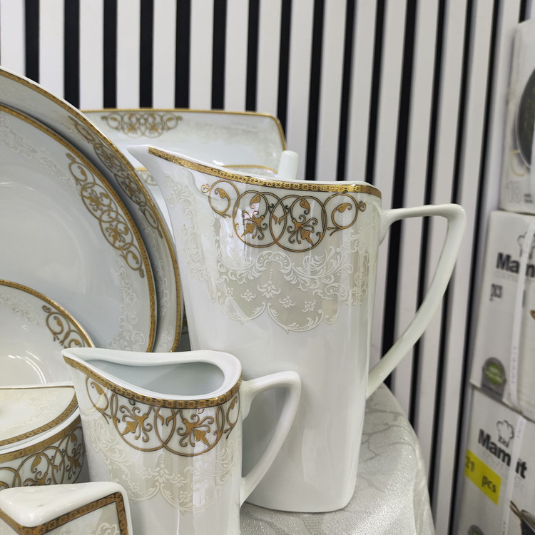 سرویس پذیرایی چینی 105 پارچه پردیس کاشان طرح آیلا 2059